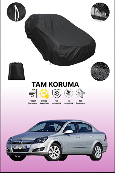 dokaca غطاء سيارة متوافق مع سيارة أوبل أسترا سيدان باللون الأسود، غطاء واقي، ...