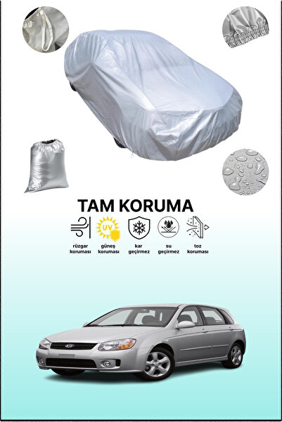 dokaca غطاء سيارة رمادي متوافق مع كيا سيراتو / سبيكترا هاتشباك 2007 - 2009، غطاء سيارة، غطاء واقي