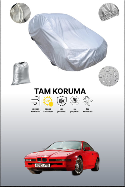 dokaca غطاء سيارة رمادي متوافق مع بي إم دبليو الفئة الثامنة (E31) 1989 - 1999، غطاء سيارة، غطاء واقي