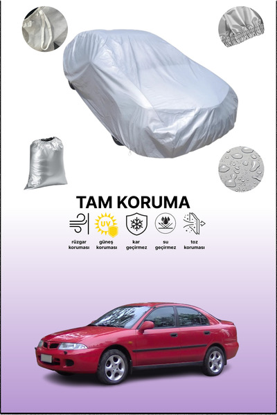 dokaca غطاء سيارة رمادي متوافق مع ميتسوبيشي كاريزما هاتشباك، غطاء سيارة، غطاء واقي