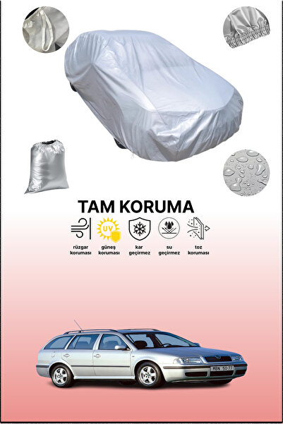 dokaca غطاء سيارة رمادي متوافق مع سكودا أوكتافيا كومبي آر إس 1.8 تي 2002 - 20...