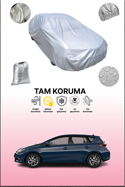 dokaca Gray Toyota Auris 5-Door 2015 - 2018 Compatible Car Cover, Car Tarpaul...