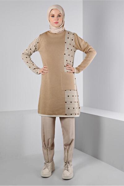 Alvina DESENLİ CEPLİ TRİKO TUNİK 43177
