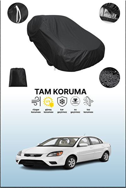 dokaca غطاء سيارة متوافق مع سيارة كيا ريو 3 سيدان باللون الأسود، غطاء حماية، ...