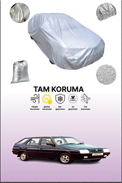 dokaca Gray Skoda Favorit Estate 1991 - 1994 Compatible Auto Tarpaulin, Car Tarpaulin, Protective Cover