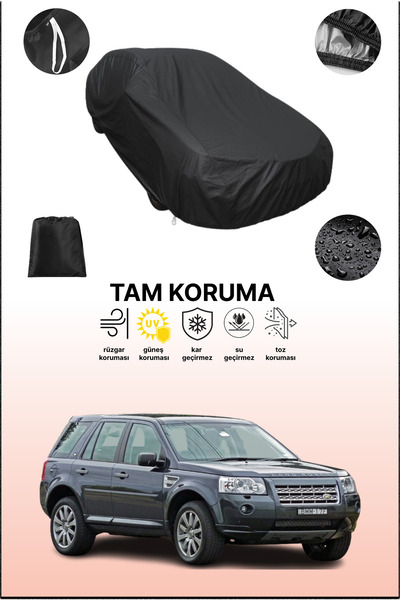dokaca غطاء سيارة متوافق مع لاند روفر فريلاندر 2 باللون الأسود، غطاء واقي، غطاء سيارة