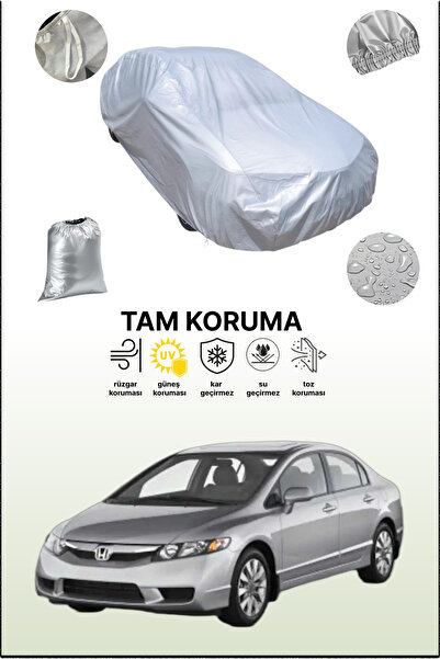 dokaca غطاء سيارة رمادي متوافق مع هوندا سيفيك 8 هاتشباك 5 أبواب، غطاء سيارة، غطاء واقي