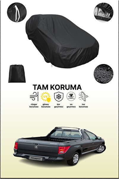 dokaca Black Peugeot Hoggar 2010 - 2014 Compatible Car Tarpaulin, Protective ...