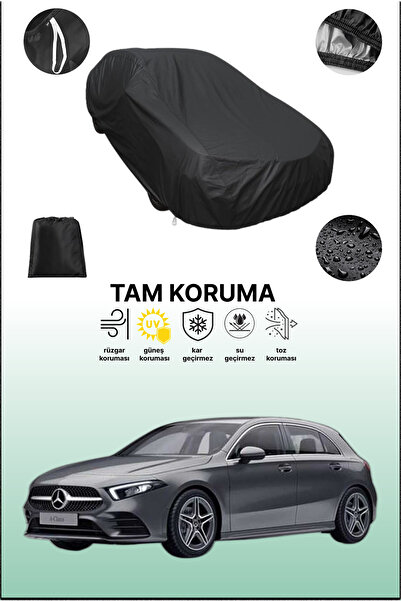dokaca غطاء سيارة أسود متوافق مع مرسيدس-بنز الفئة A، غطاء واقي، غطاء سيارة