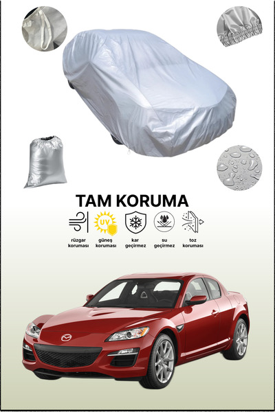 dokaca غطاء سيارة رمادي متوافق مع مازدا Rx-8، غطاء سيارة، غطاء واقي