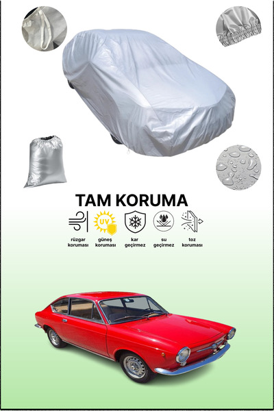 dokaca غطاء سيارة رمادي متوافق مع فيات 850 كوبيه 1965 - 1968، غطاء سيارة، غطا...