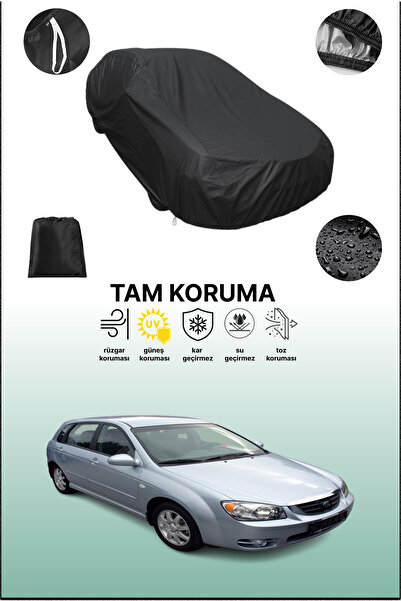 dokaca غطاء سيارة متوافق مع سيارة كيا سيراتو 1 هاتشباك، غطاء واقي، غطاء سيارة أسود