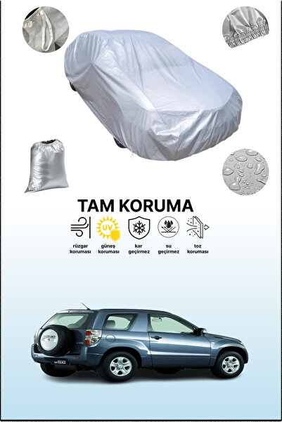 dokaca غطاء سيارة رمادي متوافق مع سوزوكي إسكودو / فيتارا ثلاثي الأبواب 2005 -...