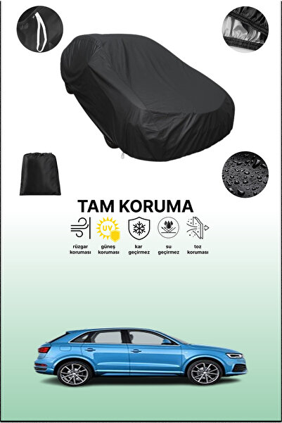 dokaca غطاء سيارة متوافق مع أودي Q3 فيس ليفت 2017 - 2018، لون أسود، غطاء واقي...