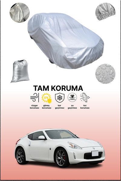 dokaca Gray Nissan 370Z Coupe 2012 - 2021 Compatible Auto Tarpaulin, Car Tarp...