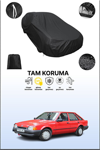 dokaca غطاء سيارة متوافق مع سيارة فورد اسكورت 4 باللون الأسود، غطاء حماية، غط...