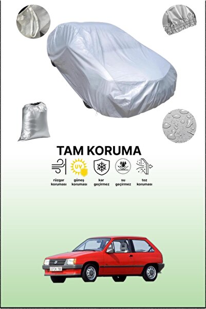 dokaca غطاء سيارة متوافق مع أوبل كورسا A باللون الرمادي، غطاء سيارة، غطاء واقي