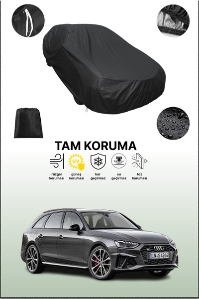 dokaca غطاء سيارة متوافق مع أودي S4 TDI 2019 - 2021، غطاء واقي، غطاء سيارة أسود