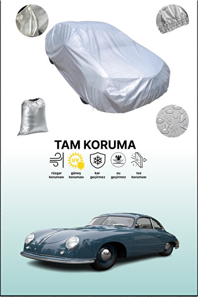 dokaca غطاء سيارة متوافق مع سيارة بورش 356 كوبيه باللون الرمادي، غطاء سيارة، غطاء واقي