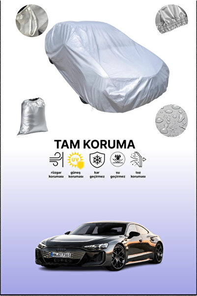 dokaca غطاء سيارة رمادي متوافق مع أودي RS e-tron GT، غطاء سيارة، غطاء واقي