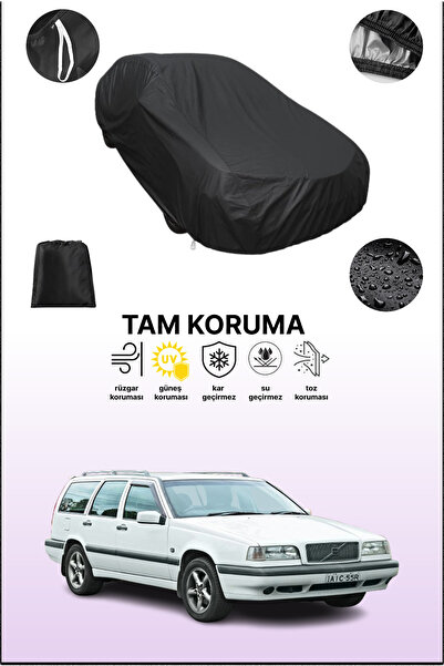 dokaca Black Volvo 850 Estate 1993 - 1997 Compatible Car Tarpaulin, Protectiv...