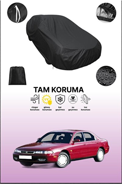 dokaca غطاء سيارة متوافق مع مازدا 626 4 باللون الأسود، غطاء واقي، غطاء سيارة