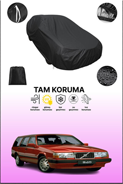 dokaca Black Volvo 940 Estate 1990 - 1998 Compatible Car Tarpaulin, Protectiv...