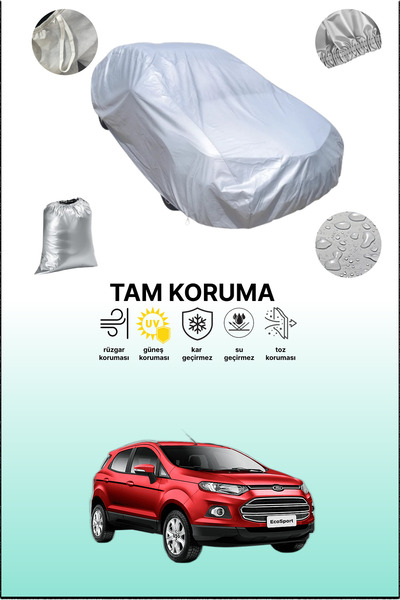 dokaca غطاء سيارة رمادي متوافق مع فورد إيكوسبورت، غطاء سيارة، غطاء واقي