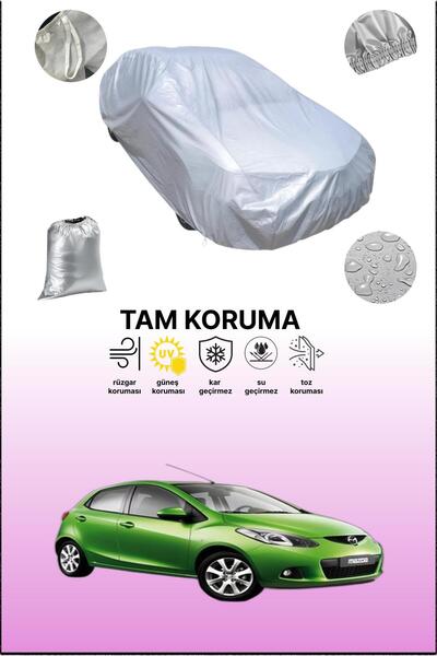 dokaca غطاء سيارة رمادي متوافق مع مازدا 2، غطاء سيارة، غطاء واقي