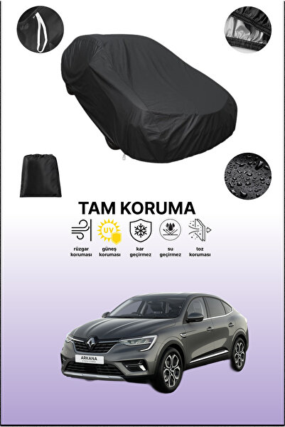 dokaca غطاء سيارة متوافق مع رينو أركانا باللون الأسود، غطاء واقي، غطاء سيارة