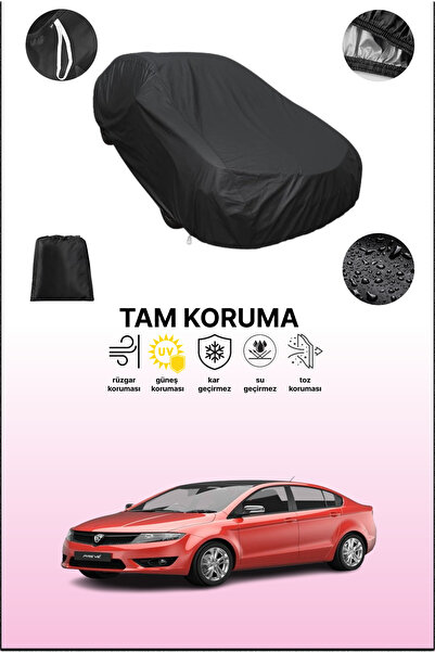 dokaca غطاء سيارة متوافق مع بروتون بريف باللون الأسود، غطاء واقي، غطاء سيارة