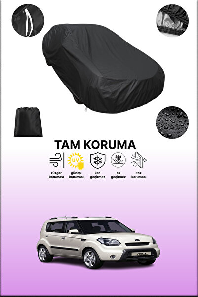 dokaca غطاء سيارة متوافق مع كيا سول 2008 - 2013 باللون الأسود، غطاء واقي، غطا...