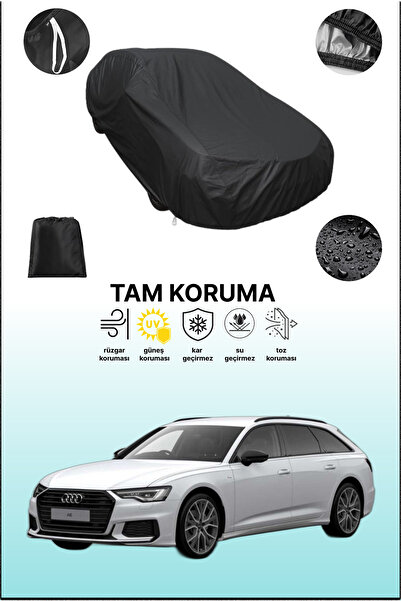 dokaca غطاء سيارة أسود متوافق مع أودي A6 أفانت، غطاء واقي، غطاء سيارة