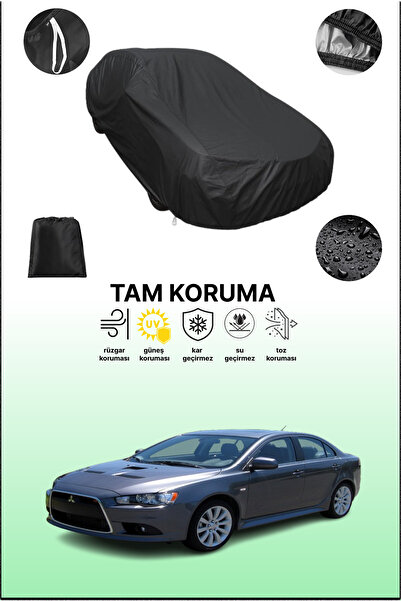 dokaca غطاء سيارة متوافق مع ميتسوبيشي لانسر راليارت 2008 - 2011، أسود اللون، ...