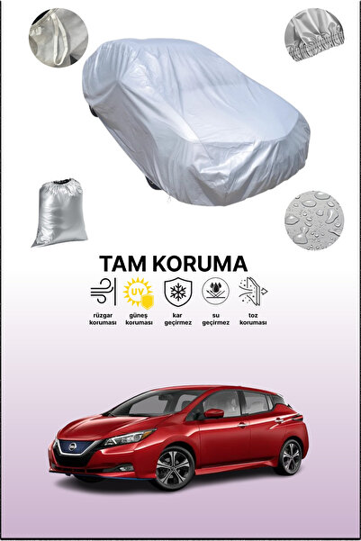 dokaca غطاء سيارة رمادي متوافق مع نيسان ليف 2، غطاء سيارة، غطاء واقي