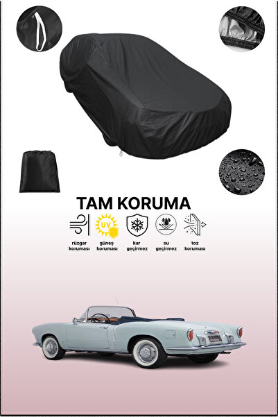 dokaca غطاء سيارة متوافق مع سيارة فيات 1200 سبايدر 1957 - 1960 باللون الأسود،...