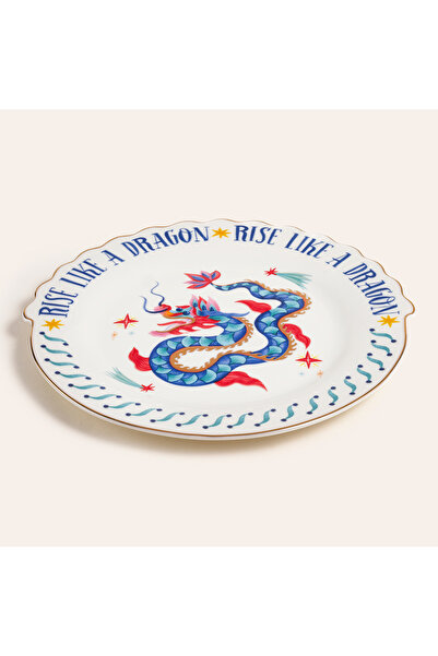 Zsa Zsa Zsu Luohu Porselen Pasta Tabağı 20 Cm Renkli