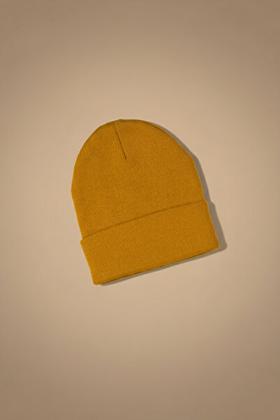 nettofit Warm Wool Mustard Yellow Scarf Beanie Socks 3-Piece Winter Set