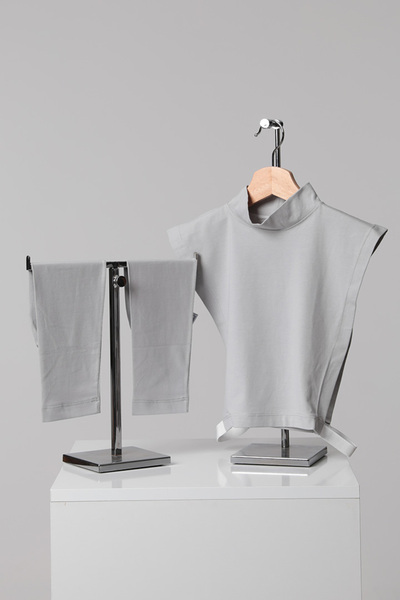 ipekistanbul Set de 2 manșoane pentru gât pentru hijab - gri