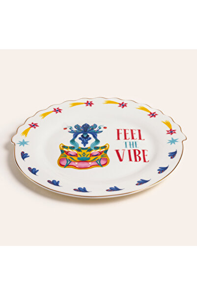 Zsa Zsa Zsu Luohu Porselen Pasta Tabağı 20 Cm Renkli