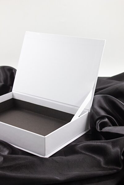 carton box Kitap Kutu Model Lüks Beyaz Hediye Kutusu 25 Cm X16,5 Cm X 4,4 Cm