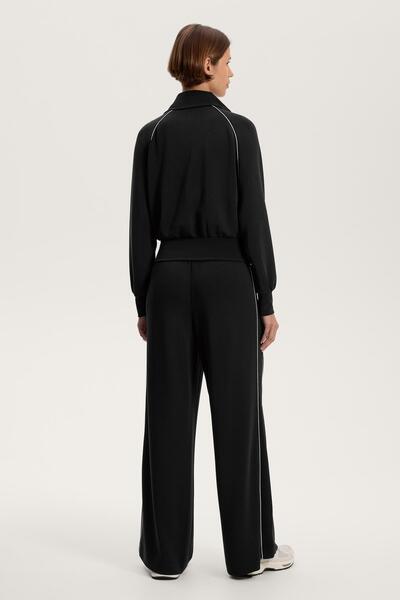 Oysho Yumuşak dokulu modal içeren dik yaka piping ceket