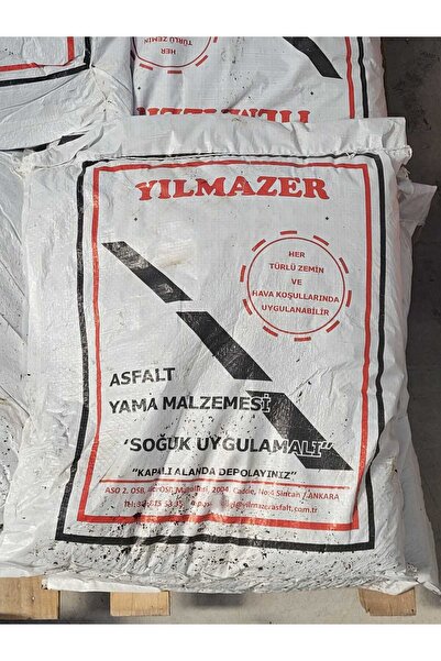 YILMAZER ASFALT 35 kg Soğuk Asfalt Yama – Hazır Cold Patch | Hızlı ve Dayanıklı