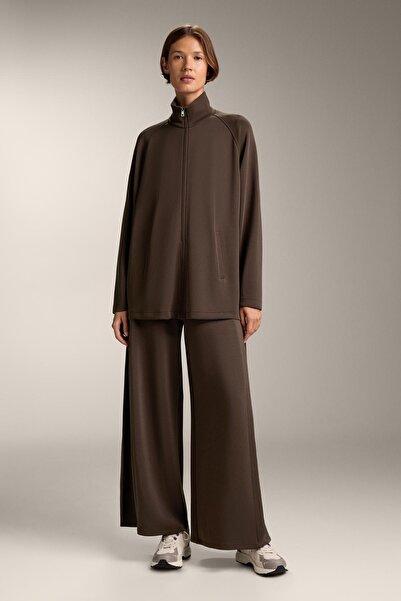 Oysho Back pleat long sweatshirt with soft-touch modal