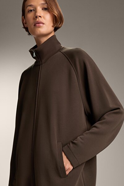 Oysho Back pleat long sweatshirt with soft-touch modal
