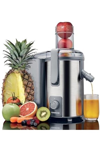 Kenwood 700W Stainless Steel Juicer with 75mm Wide Feed Tube, 2-Speed Control & Anti-Drip – Grey/Silver