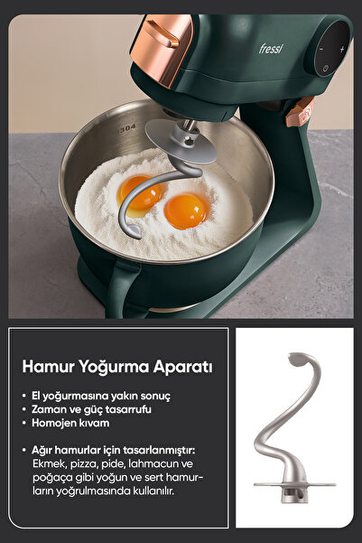 Fressi Hamur Yoğurma Makinesi Tam Döküm Demir Stand Mikser Mutfak Şefi FR-SM2503 Allegro