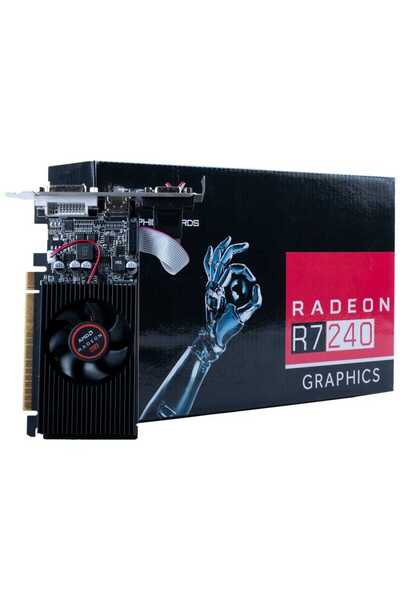 TURBOX Knight Zen N R7 240 Amd DDR3 128Bit Vga.Dvi.Hdmi Tek Fan 4GB Ekran Kartı