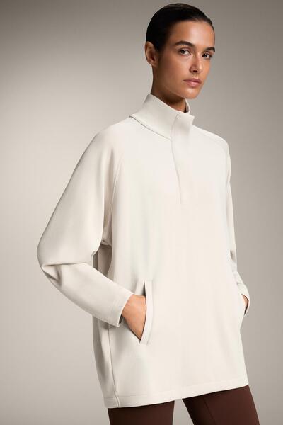 Oysho Back pleat long sweatshirt with soft-touch modal