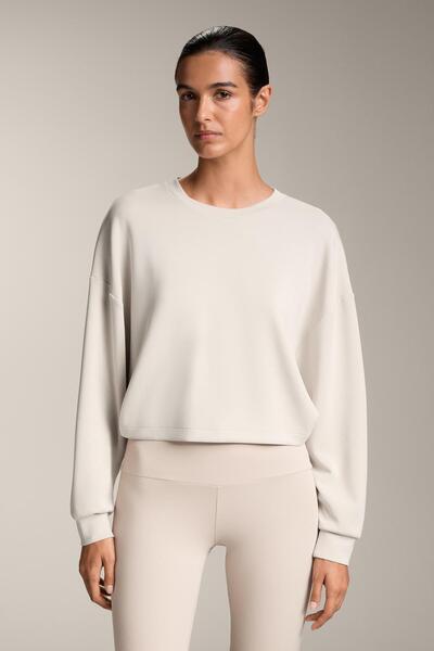 Oysho Crossover back crop sweatshirt with modal